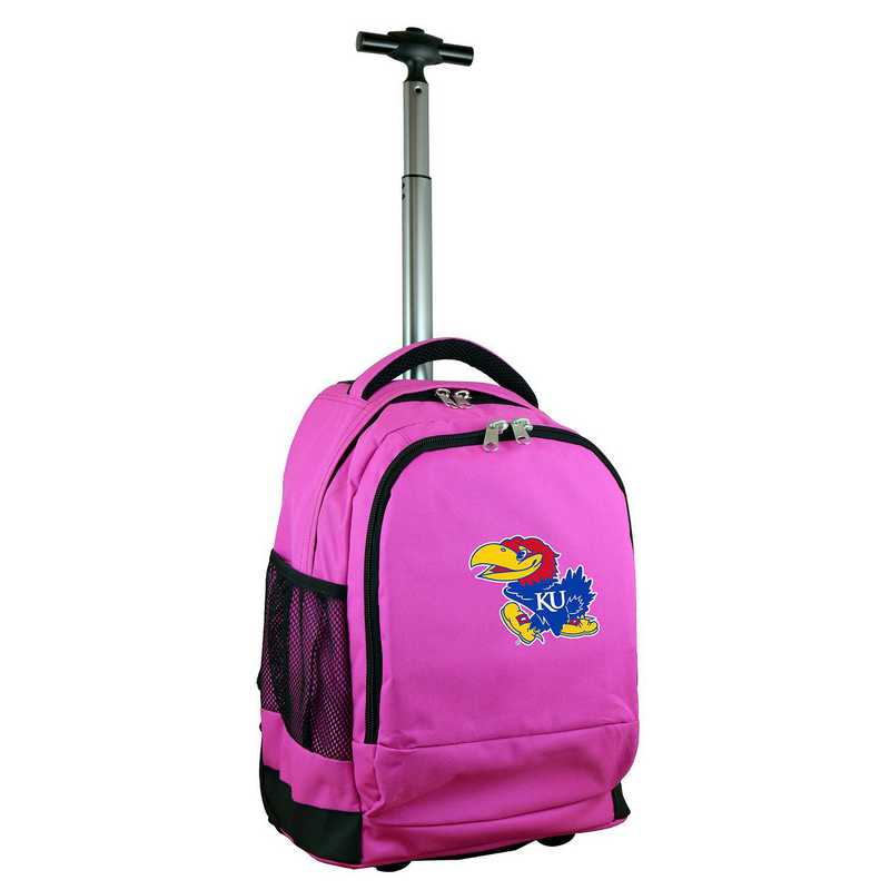 CLKUL780-PK: NCAA Kansas Jayhawks Wheeled Premium Backpack